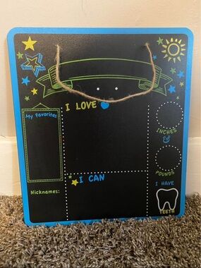 Kids Milestone Chalkboard Sign